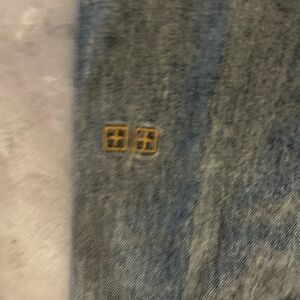 Ksubi Blue Jeans with Gold Stitching